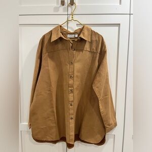 Ultra Suede Button Up